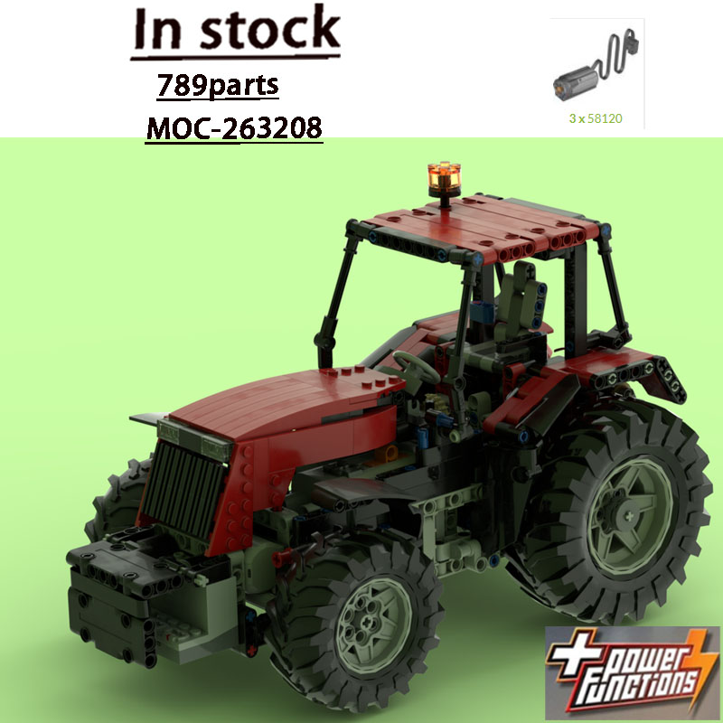 Urban Farming Building - MOC-263208 Novo Trator Urbano Vermelho com